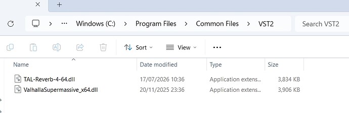 VST folder