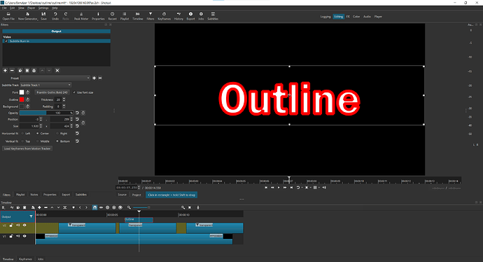 outline subtitle-burn-in shotcut false