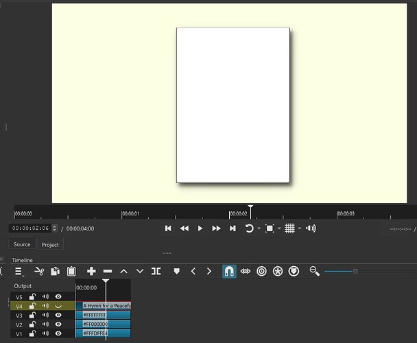 Drop Shadow sheet music with borders Shotcut 01