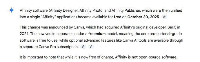 Affinity free program