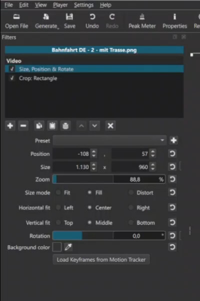 Filter settings not showing after reorder - Bug - Shotcut Forum
