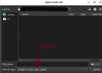 webp as video Cover art
