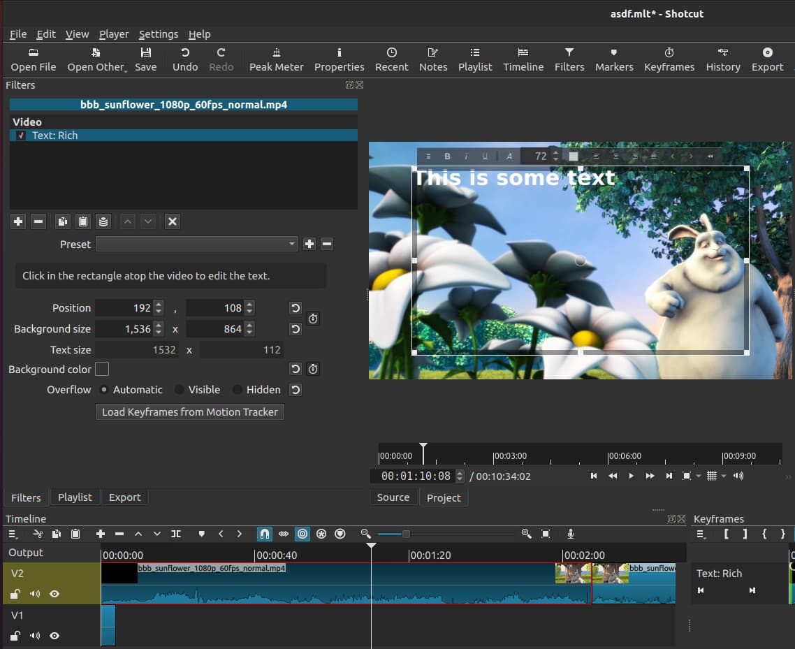 Rich Text settings gone from Mlt file? - Help/How To - Shotcut Forum